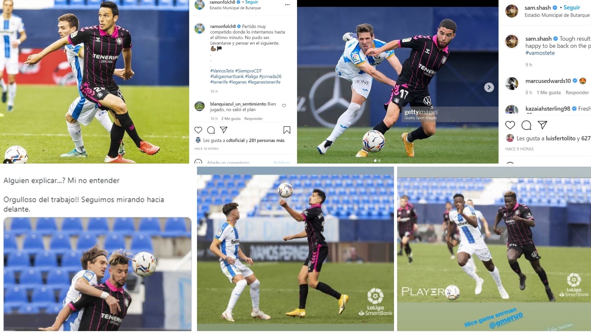 Los mejores post en redes sociales de los jugadores blanquiazules después del partido de Leganés