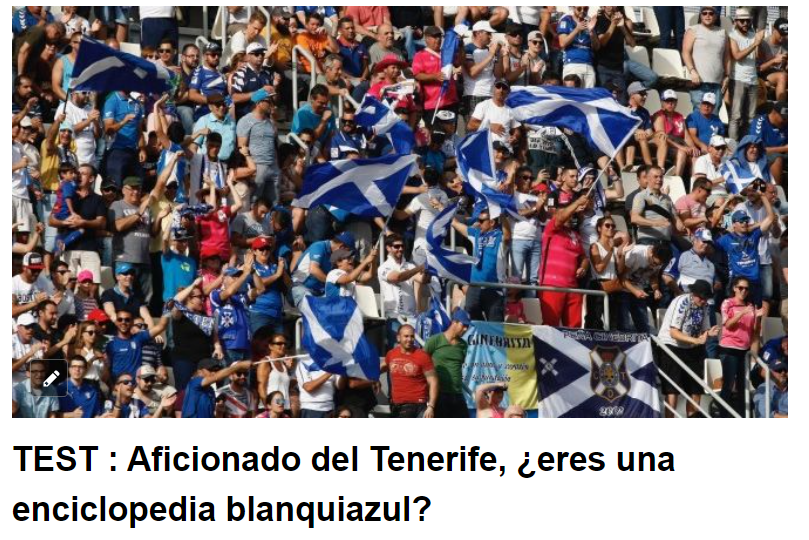 TEST : Aficionado del Tenerife, ¿eres una enciclopedia blanquiazul?