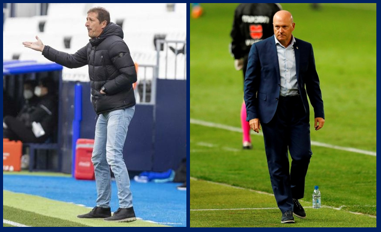 Los entrenadores del derbi: Luis Miguel Ramis y Pepe Mel
