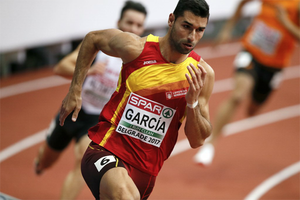 El palmero Samuel García inicia el Campeonato Europeo de Atletismo en pista cubierta