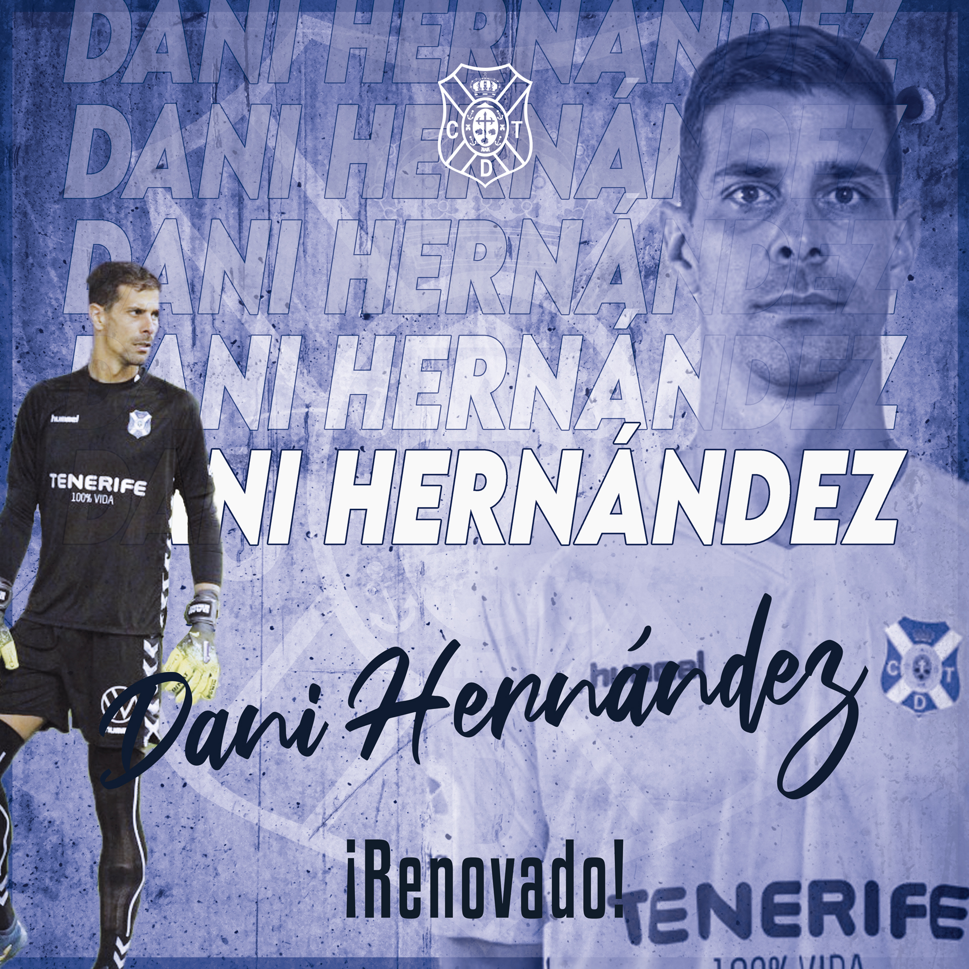 Dani Hernández, renovado con el CD Tenerife por una temporada más