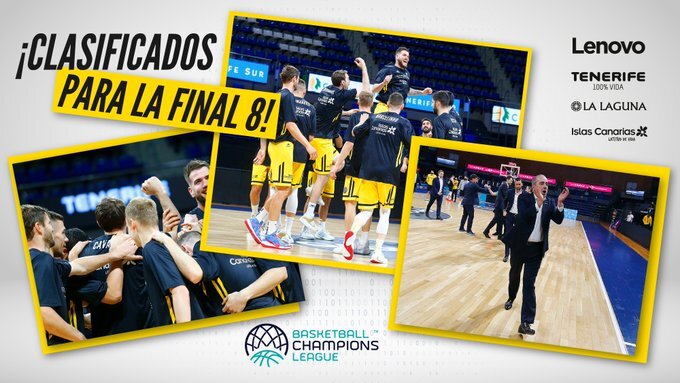El Lenovo Tenerife pasa matemáticamente a la Final Eight de la Basketball Champions League