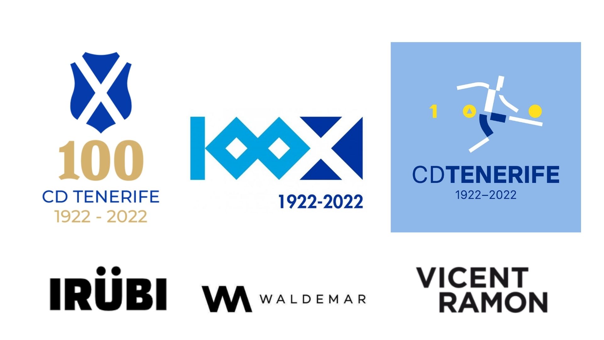 ENCUESTA | ¿Qué logo del Centenario del CD Tenerife hubieras elegido?