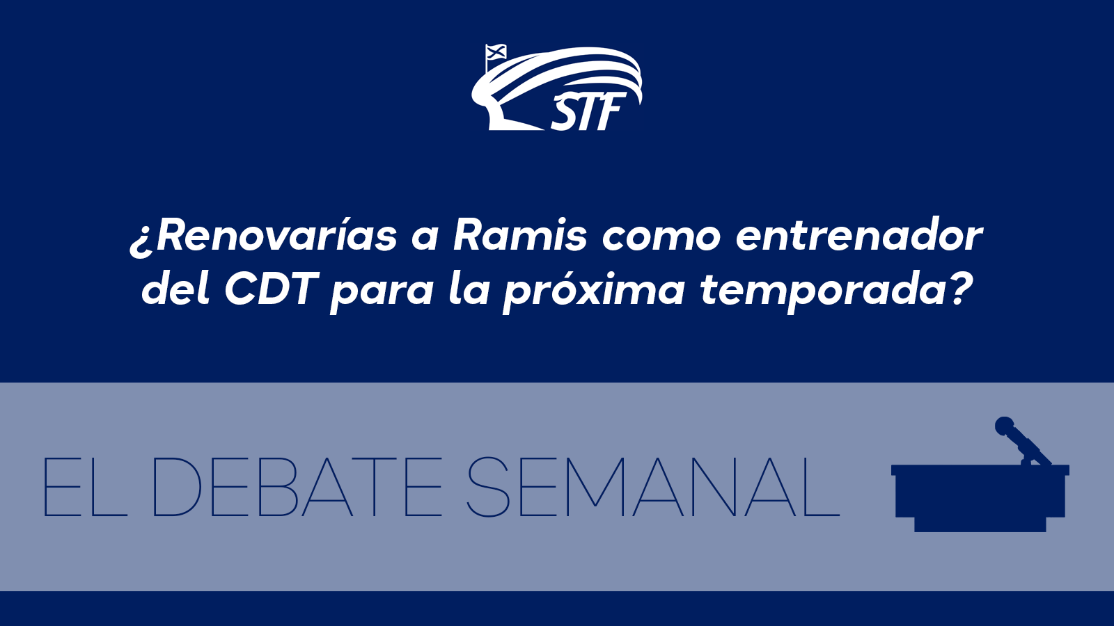 El Debate Semanal: ¿Renovarías a Ramis como entrenador del CD Tenerife? El 70'83% dice no