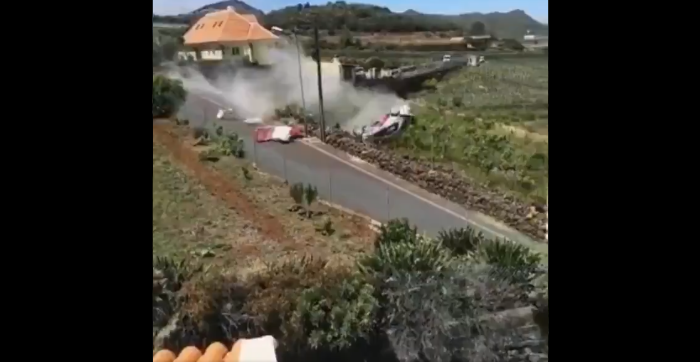 Impactante accidente en el Rallysprint Tejina-Tegueste del pasado fin de semana
