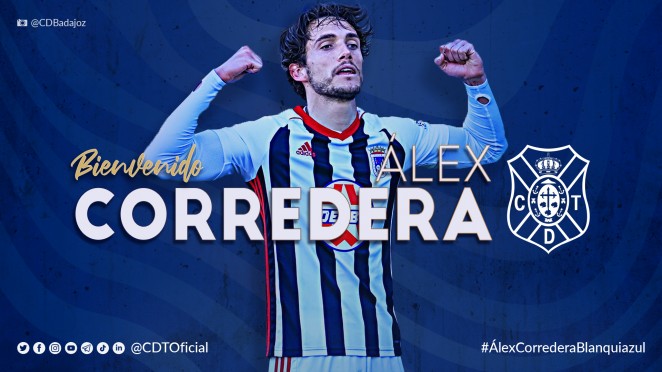 Álex Corredera, primer fichaje del CD Tenerife para la 2021-2022