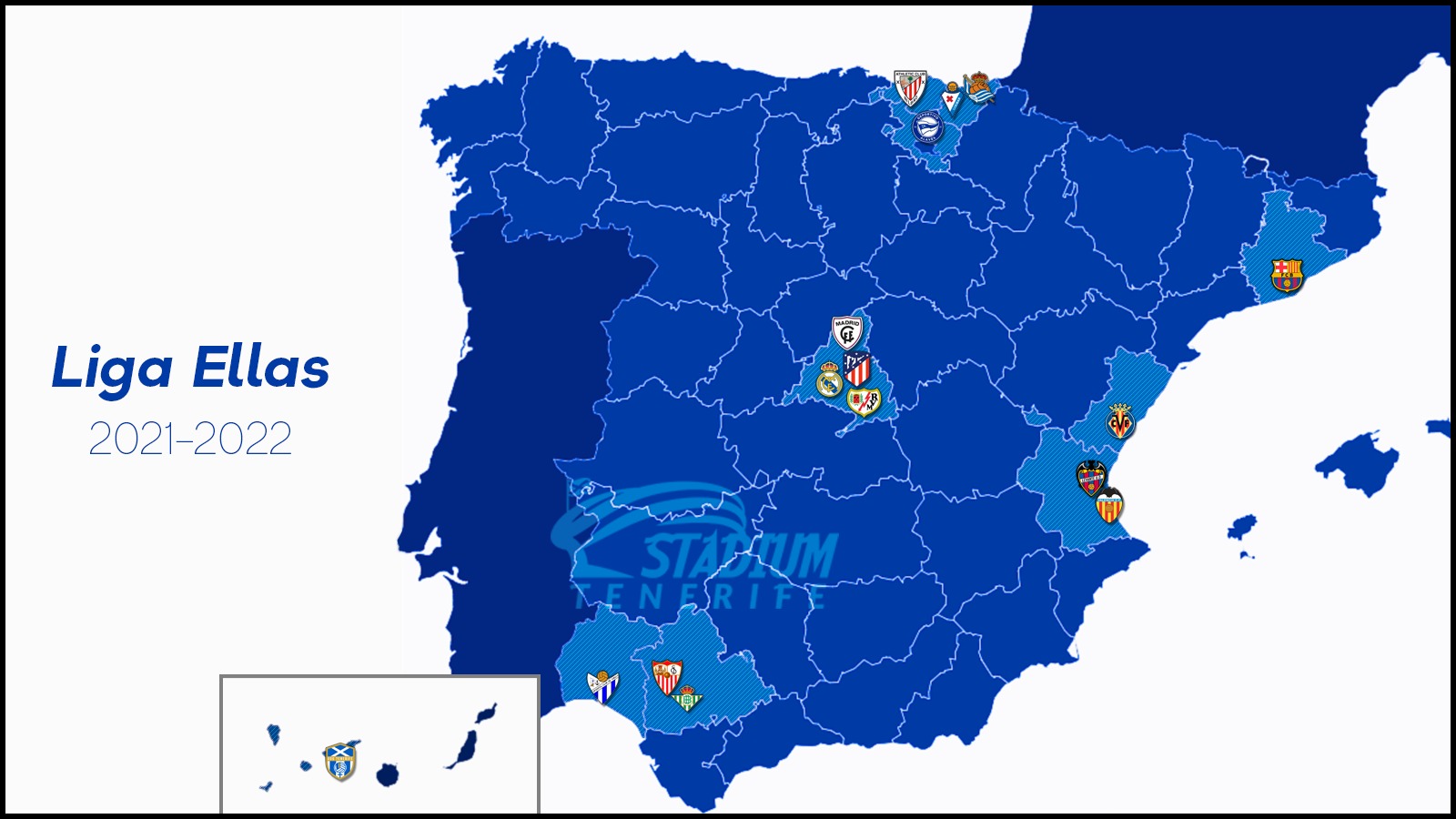 Los 15 equipos que serán rivales de la UDG Tenerife en la temporada 2021-2022