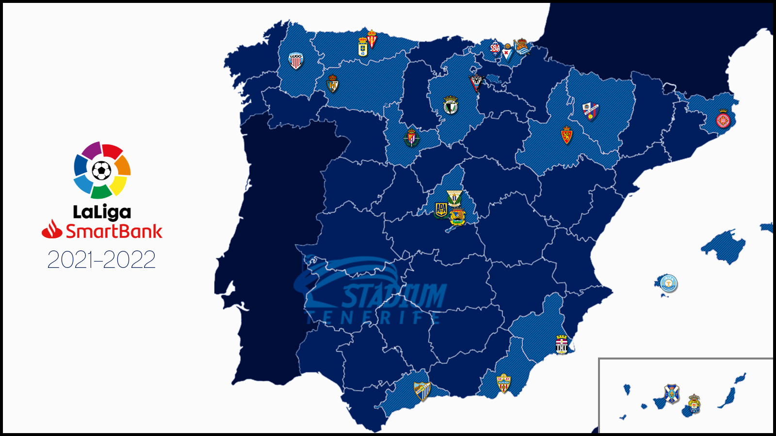 Los 21 equipos que serán rivales del CD Tenerife en la temporada 2021-2022