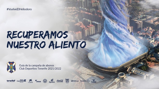 El CD Tenerife presenta su nueva campaña de abonos para la 21-22: 'Recuperamos nuestro aliento'