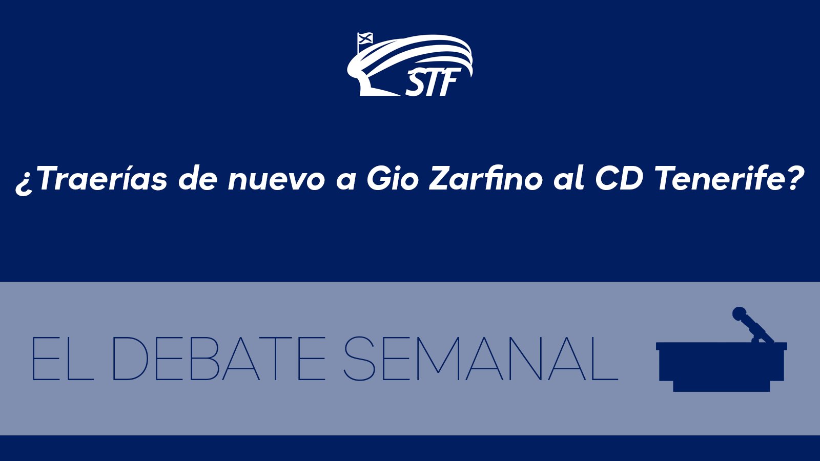 El Debate Semanal: ¿Traerías de nuevo a Gio Zarfino al CD Tenerife? El 67% dice sí