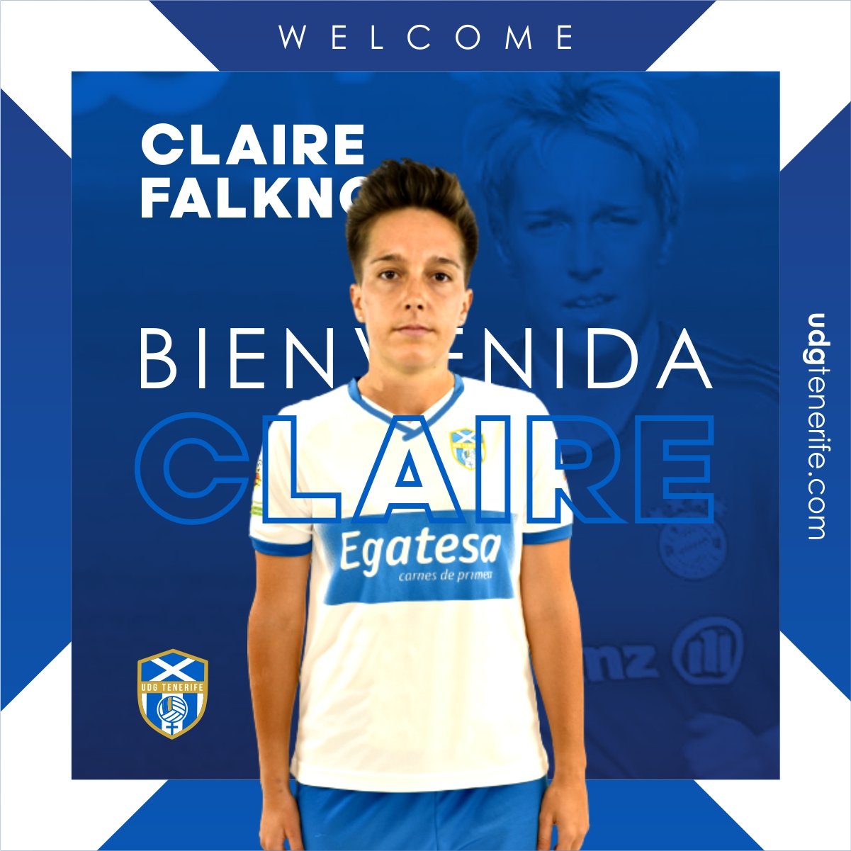 La norteamericana Claire Falknor, sexto fichaje de la UDG Tenerife para la 21-22