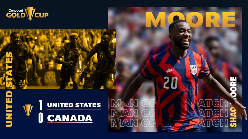 Shaq Moore, goleador y MVP en la victoria de USA ante Canadá