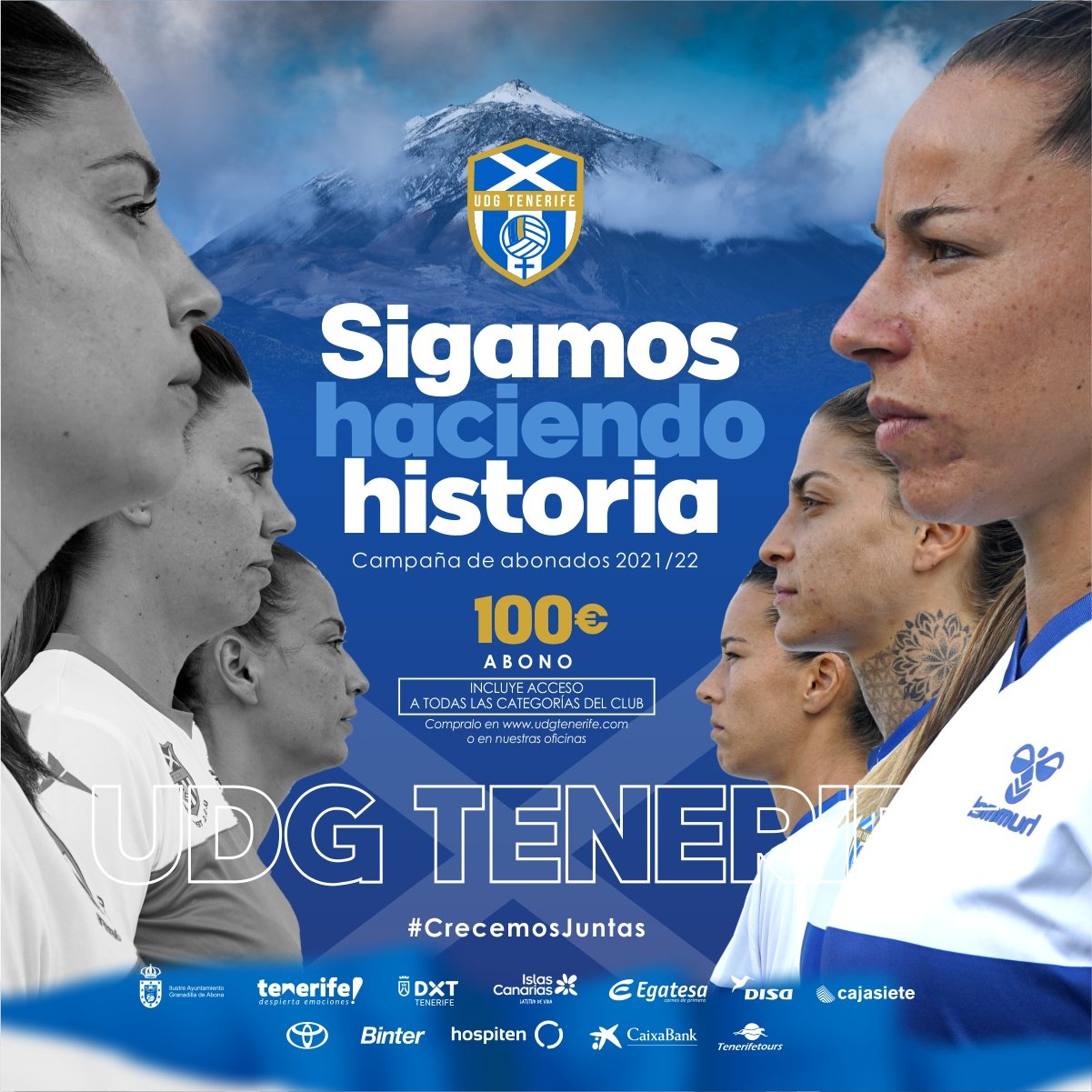 La UDG Tenerife presenta su campaña de abonos: "Sigamos haciendo historia"
