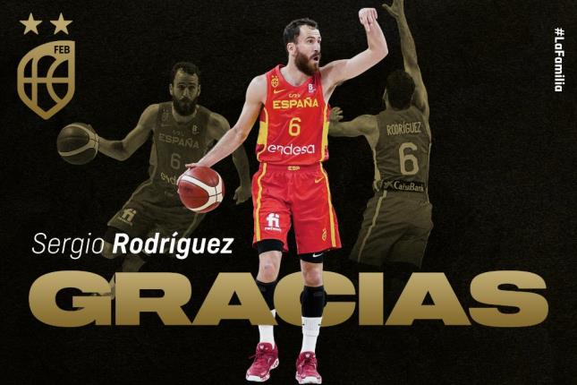 El tinerfeño Sergio Rodríguez se retira de la selección española