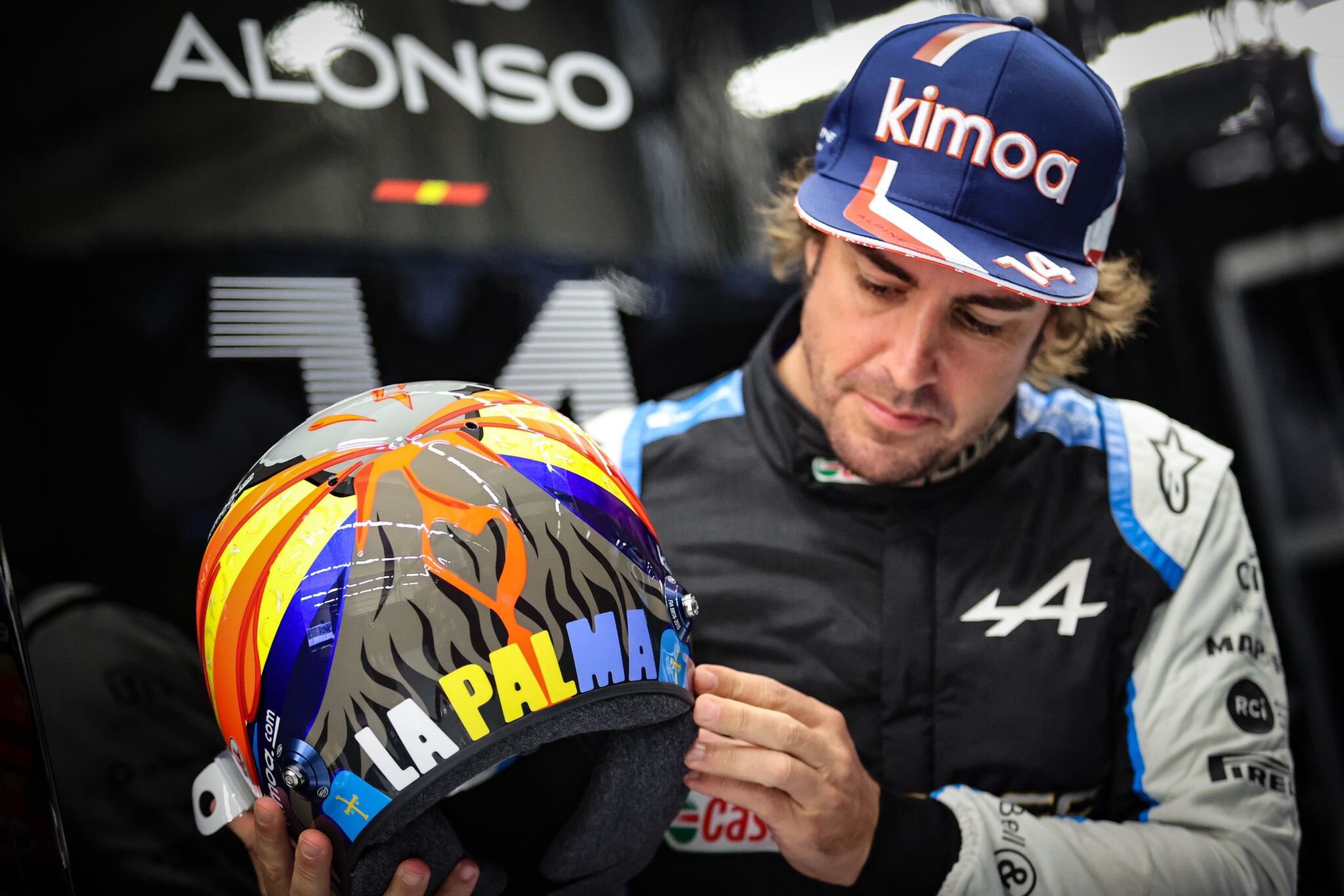 Fernando Alonso se compromete con la isla de La Palma