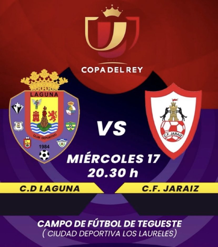 El CD Laguna disputa este miércoles la eliminatoria previa de la Copa del Rey