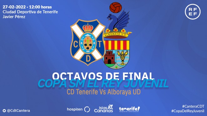 El partido de Copa del Rey del CD Tenerife Juvenil A se verá en directo por Youtube