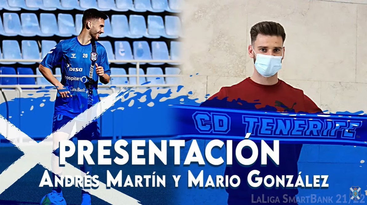 Presentación de Andrés Martín y Mario González: "Ambos llegan con opción de compra obligatoria en caso de ascenso"