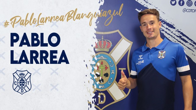 Pablo Larrea: "Estoy muy contento de seguir en el CD Tenerife"