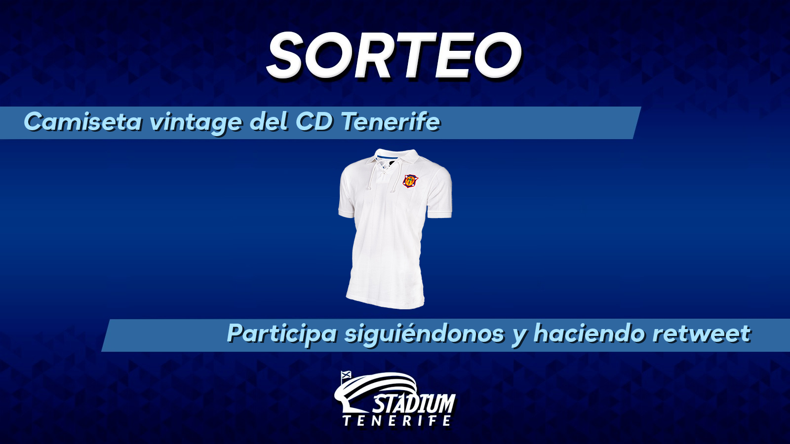 En Stadium Tenerife sorteamos la camiseta vintage del CD Tenerife