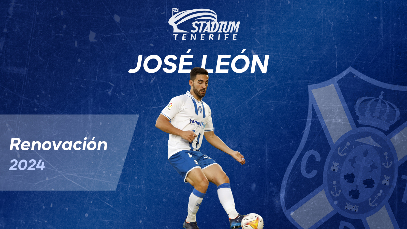 José León renueva con el CD Tenerife hasta 2024