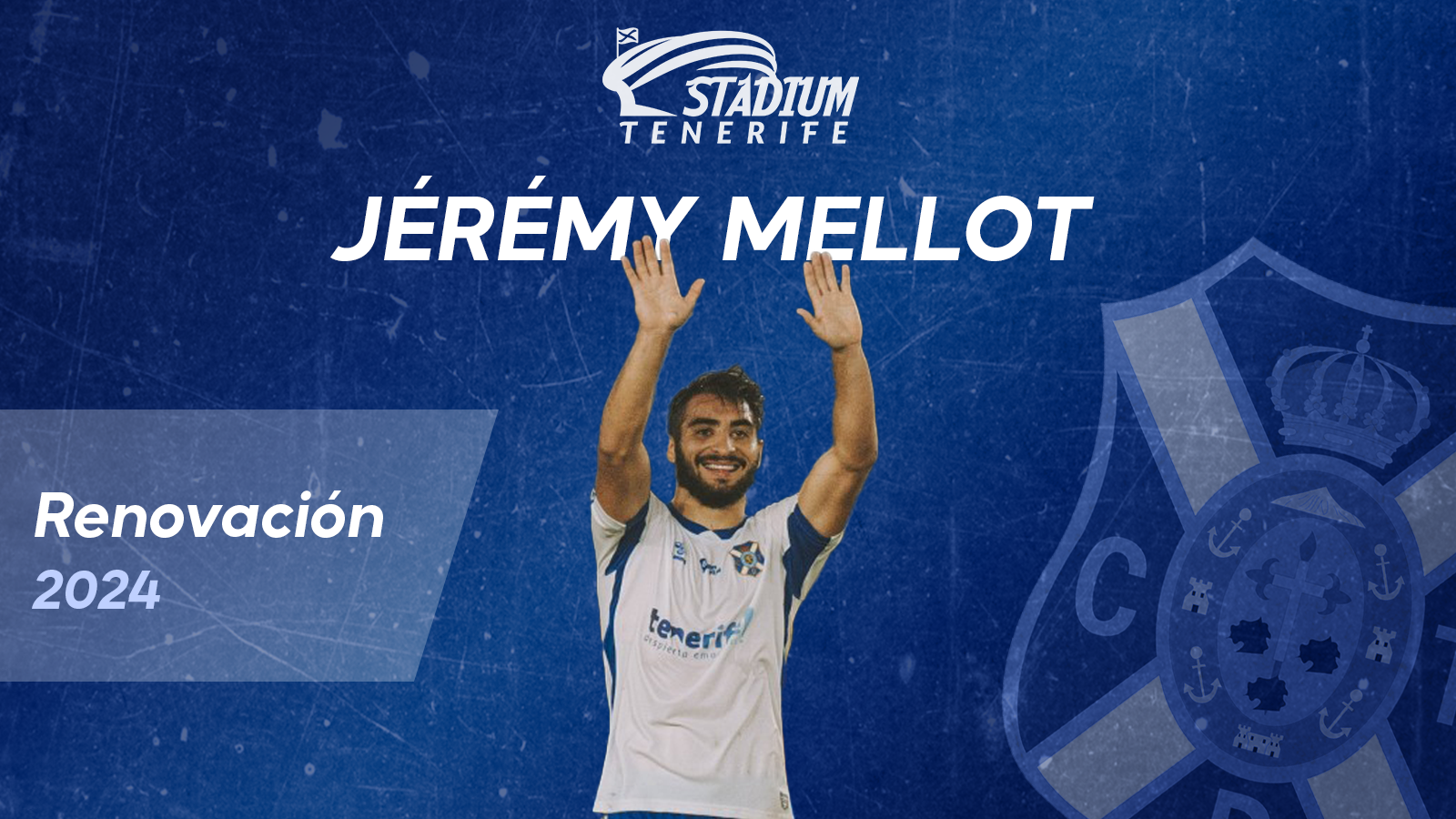 Jérémy Mellot renueva con el CD Tenerife hasta 2024
