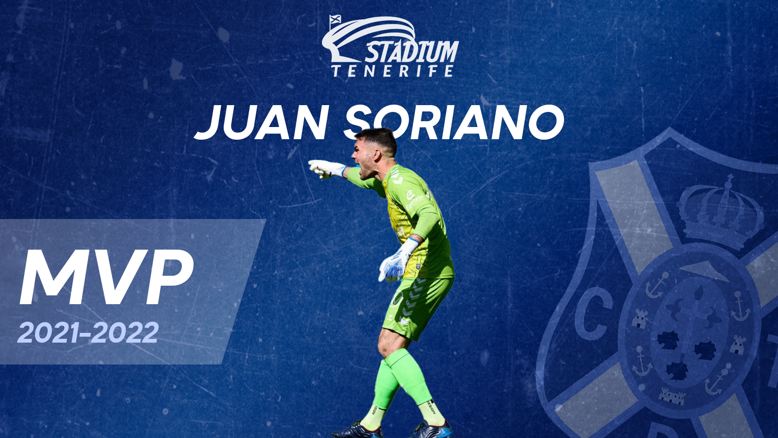 Juan Soriano, MVP Stadium TF del CD Tenerife 2021/2022