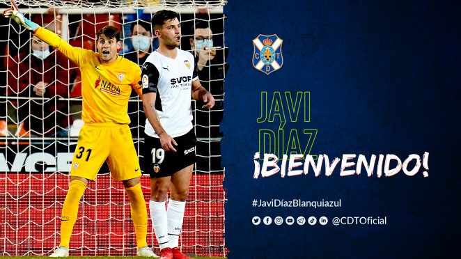 Javi Díaz, segundo fichaje para el CD Tenerife en la temporada 22-23