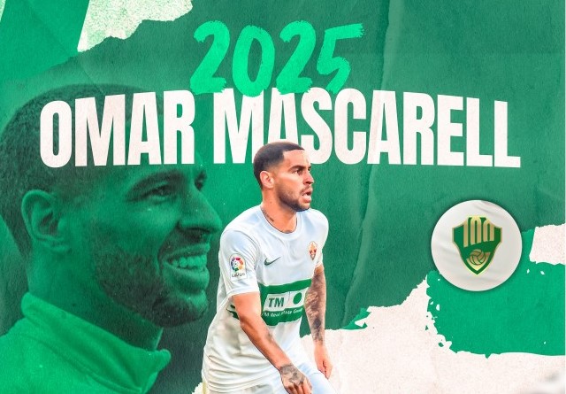 El tinerfeño Omar Mascarell renueva con el Elche CF hasta 2025