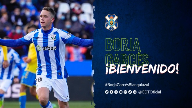 Borja Garcés, cuarto fichaje del CD Tenerife para la temporada 2022-2023