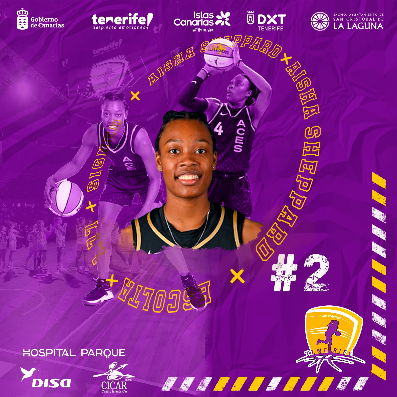 Aisha Sheppard, talento WNBA para el Tenerife