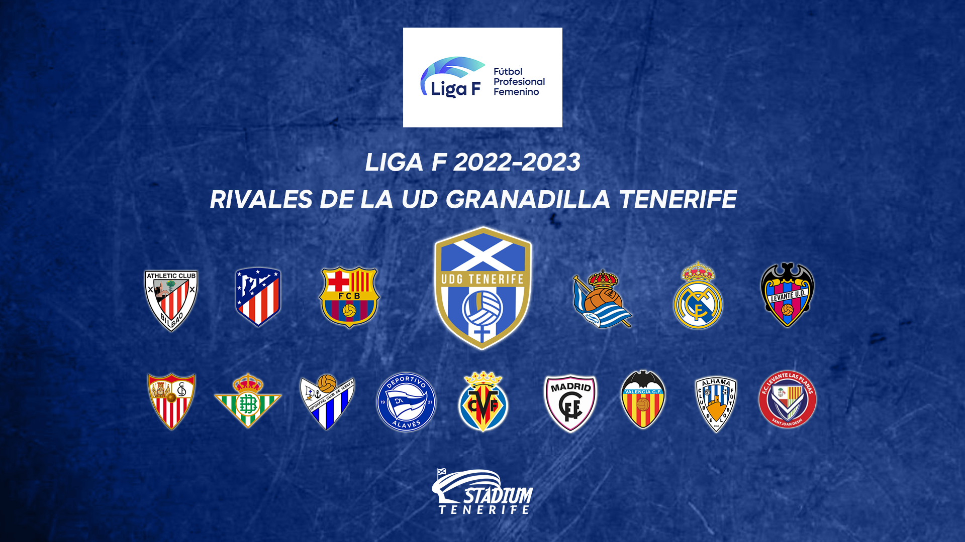 Los 15 equipos que serán rivales de la UDG Tenerife en la temporada 2022-2023