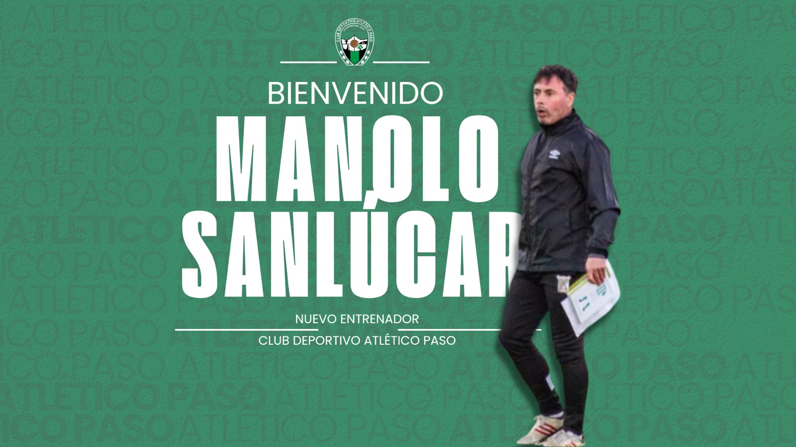 El técnico Manolo Sanlúcar se suma al proyecto deportivo del C.D. Atlético Paso