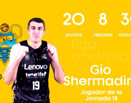 El aurinegro Gio Shermadini, MVP de la jornada 18 de la Liga Endesa