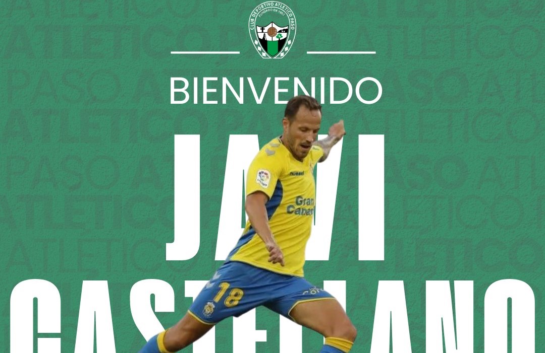 El veterano mediocentro grancanario Javi Castellano, nuevo jugador del Atlético Paso