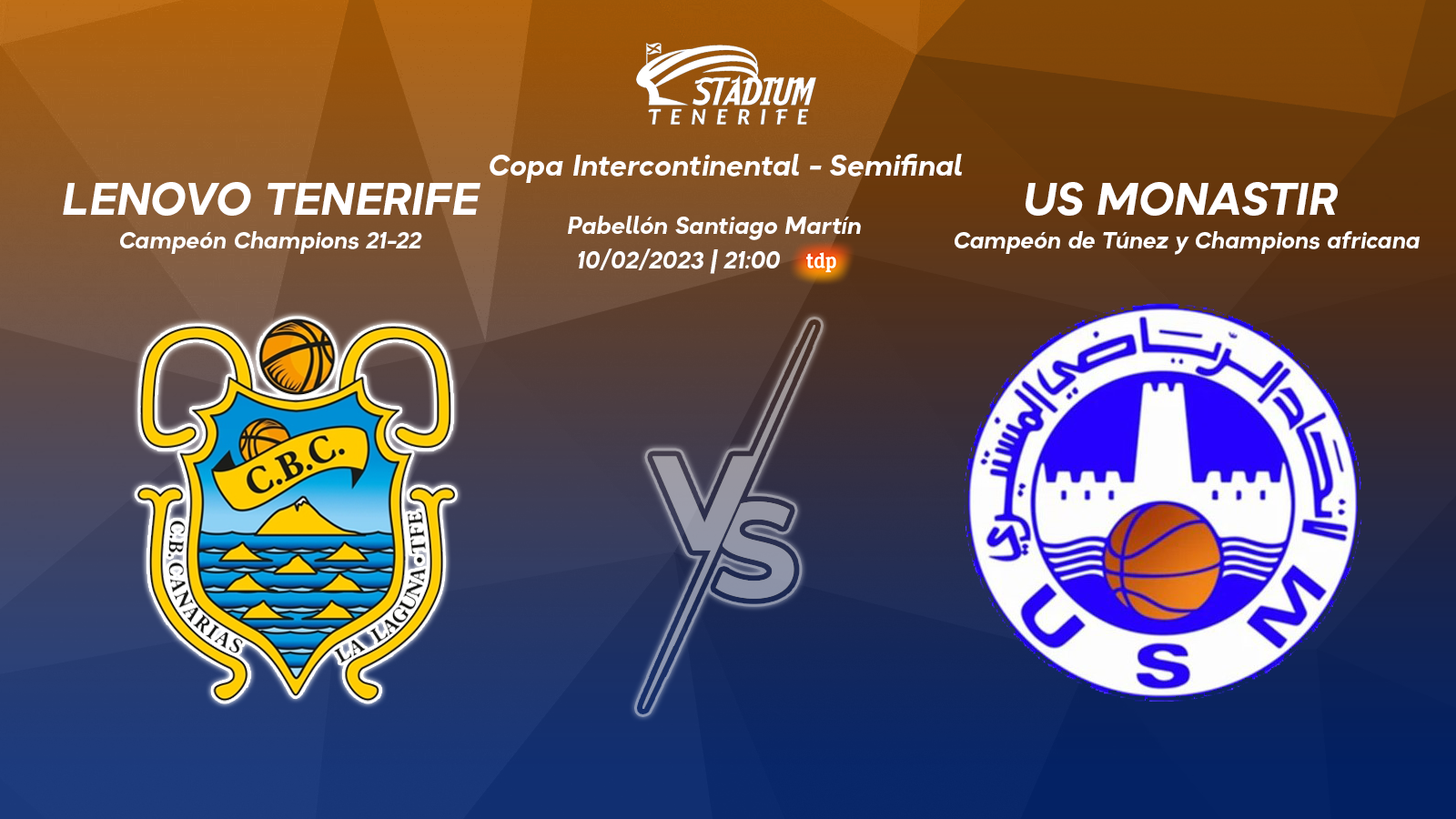 Previa del Lenovo Tenerife –  US Monastir (Semifinal – Copa Intercontinental)