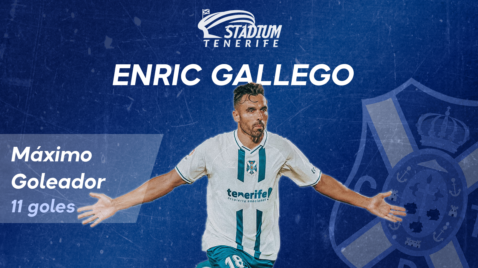 Enric Gallego, máximo goleador del CD Tenerife 22-23
