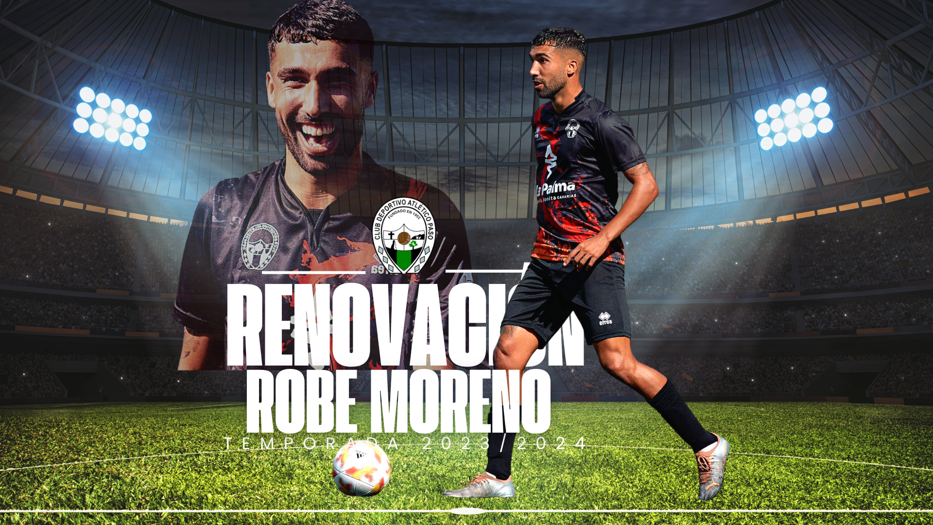 Robe Moreno volverá a defender los colores del Atlético Paso en la temporada 2023/2024