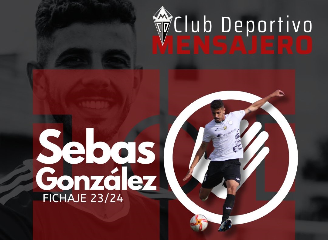 El central Sebas González es el segundo fichaje del Mensajero 23-24