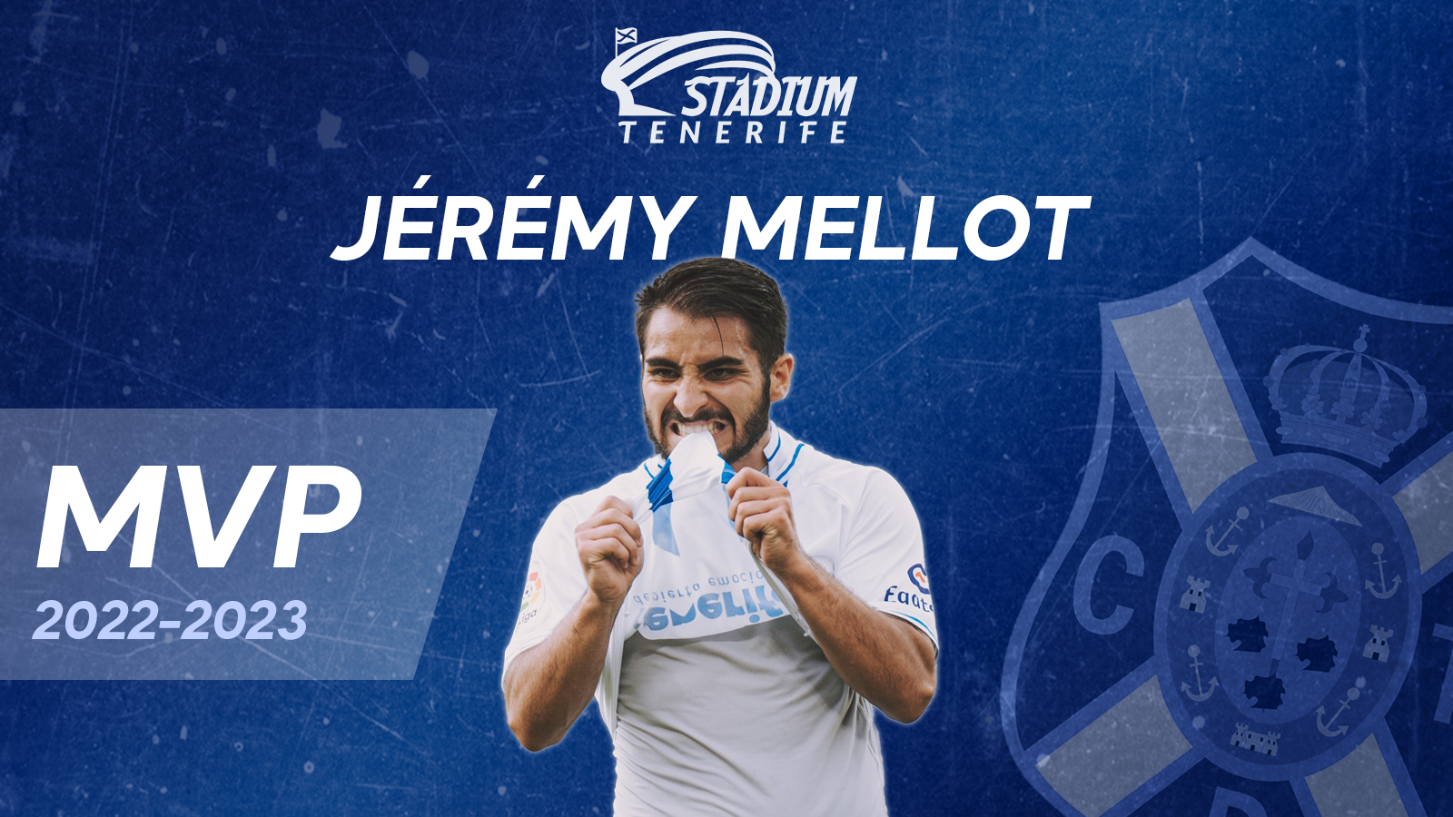 Jérémy Mellot, MVP Stadium Tenerife del CD Tenerife 22-23