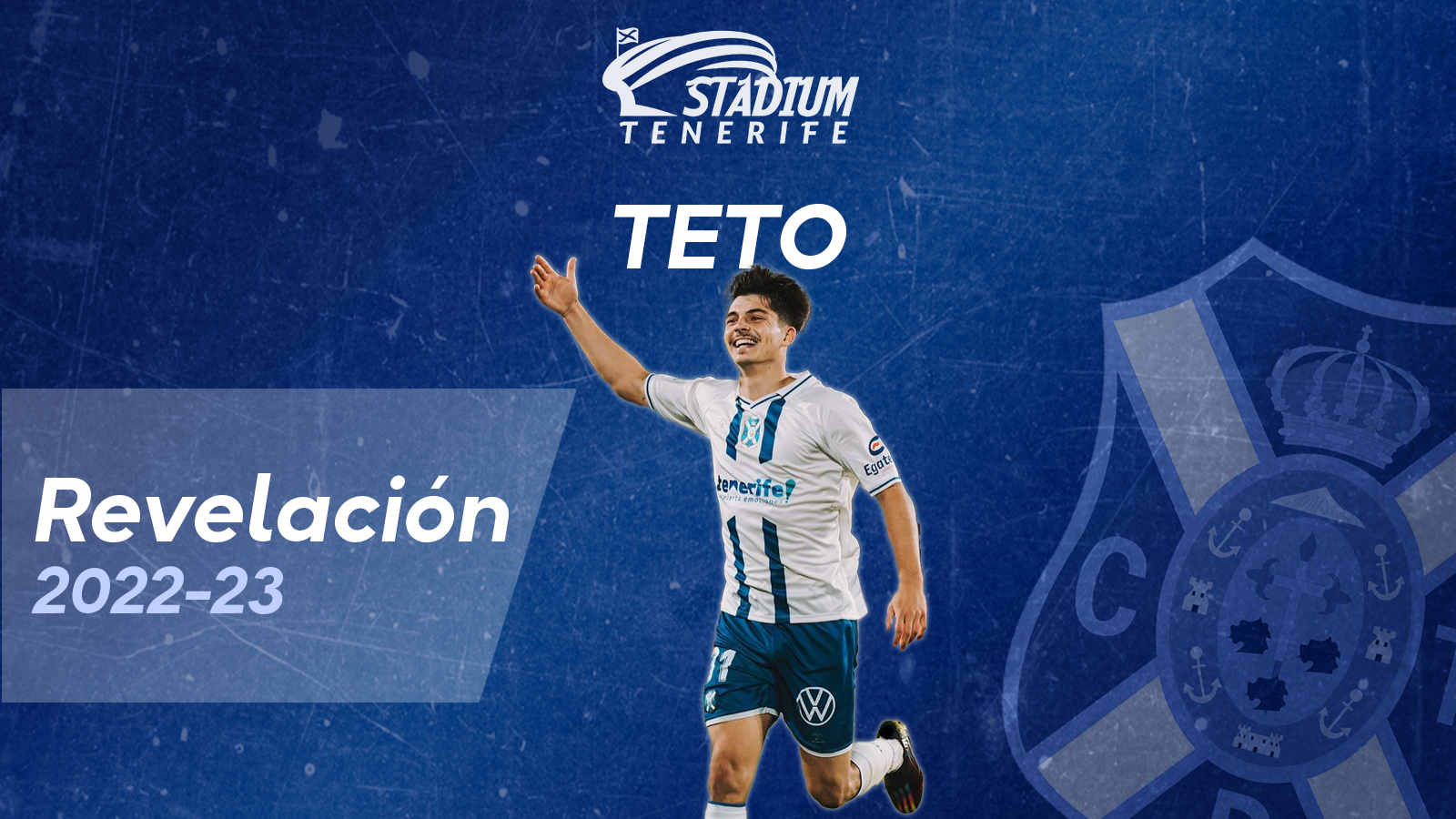 Teto, jugador revelación del CD Tenerife esta temporada 2022-2023