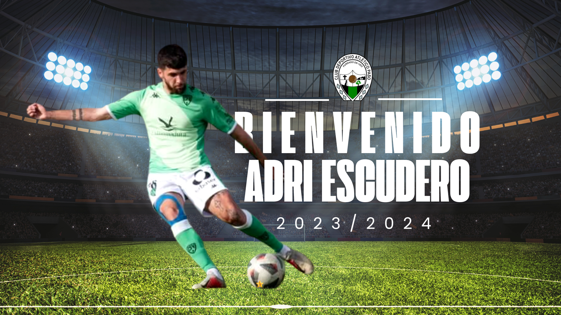 El zurdo Adri Escudero completa la línea defensiva del Atlético Paso