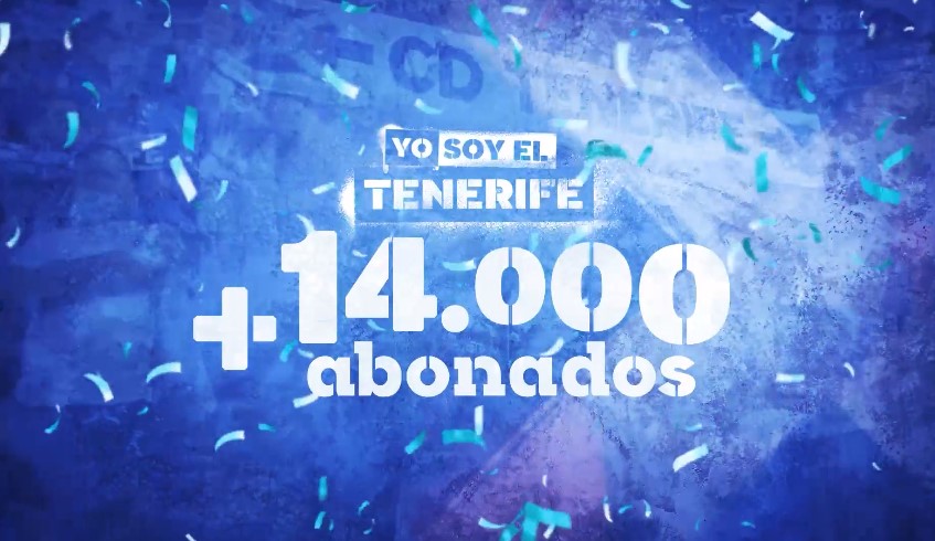 El CD Tenerife supera ya la cifra de 14.000 abonados