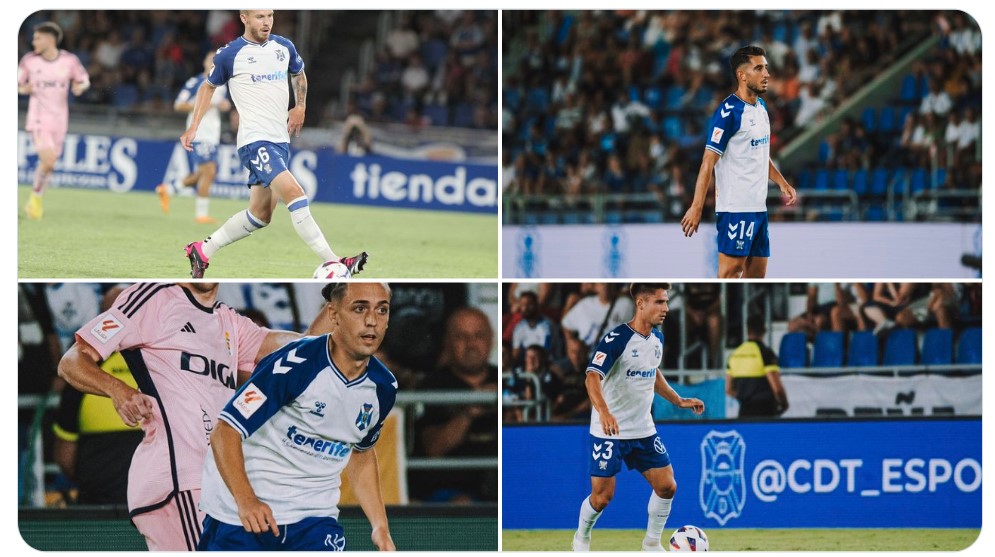 Notables debuts en el Tenerife de los fichajes Amo, Roberto López, Luismi Cruz y Medrano