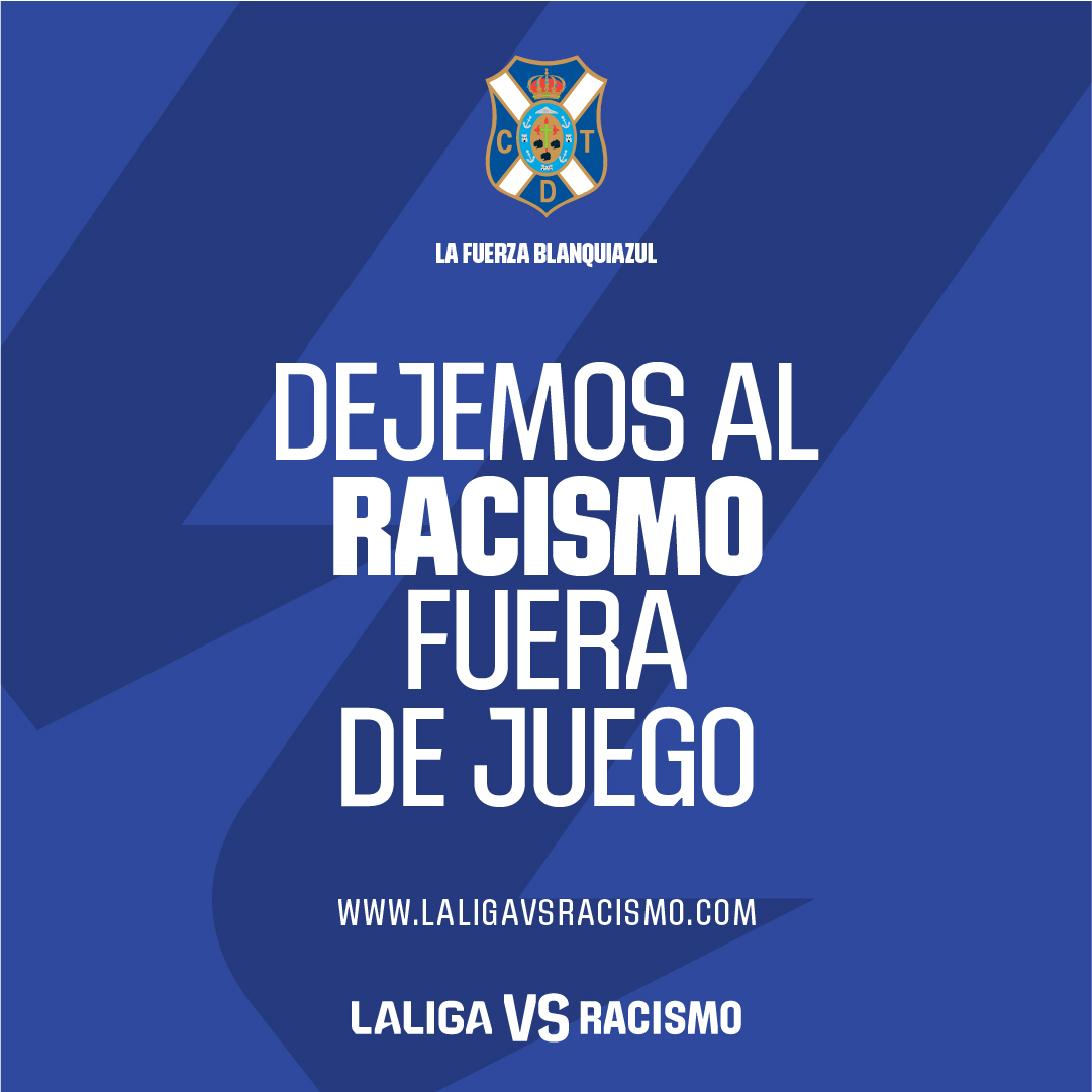 El CD Tenerife se une a la campaña de LaLiga contra el racismo