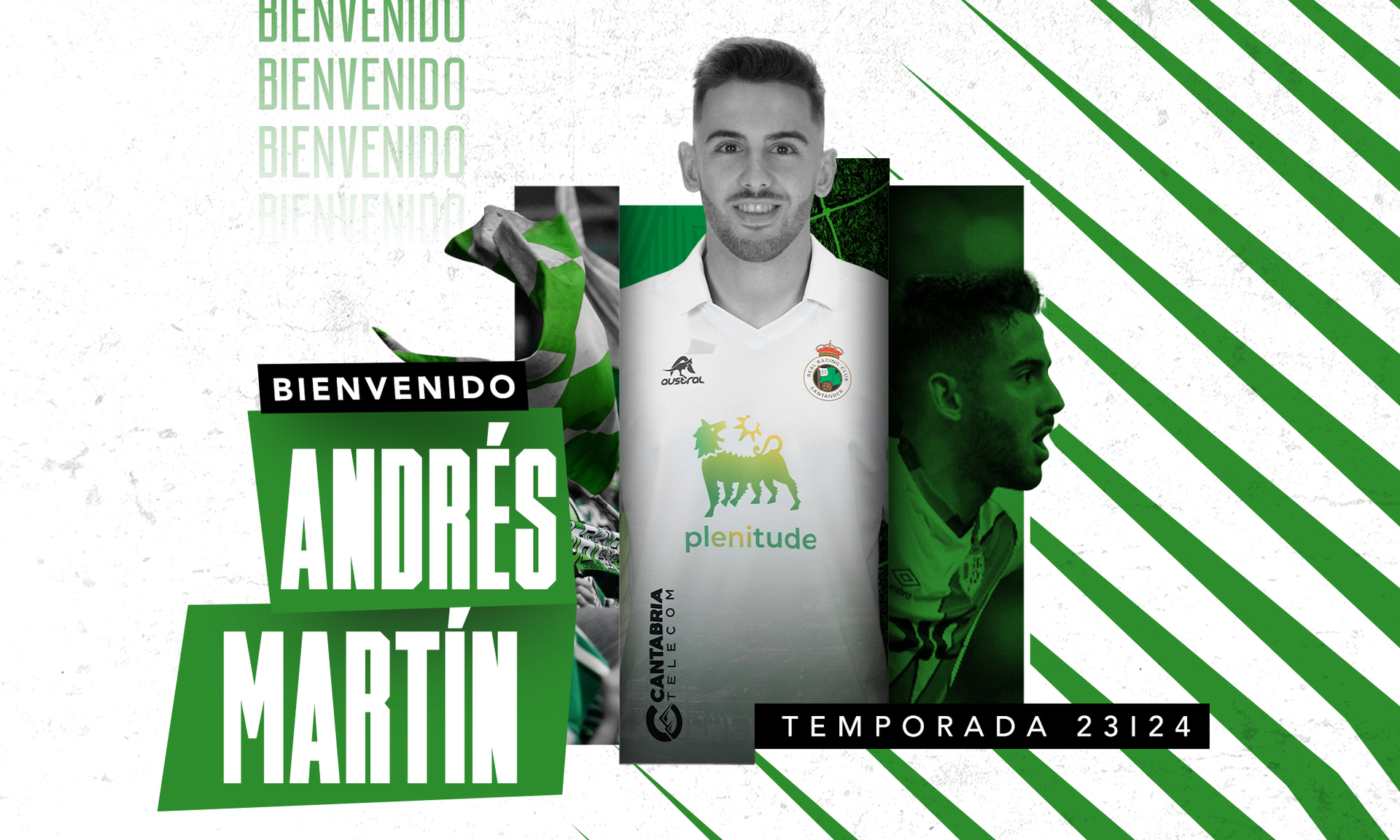El ex blanquiazul Andrés Martín, que sonó para regresar al Tenerife, nuevo jugador del Racing