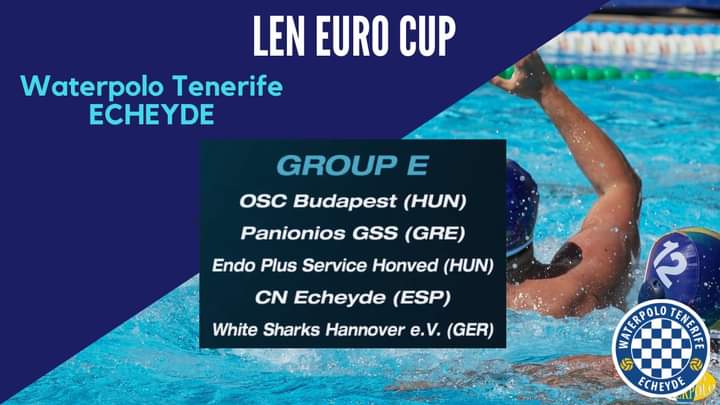 El CN Echeyde ya conoce sus rivales en la primera fase de la LEN EuroCup