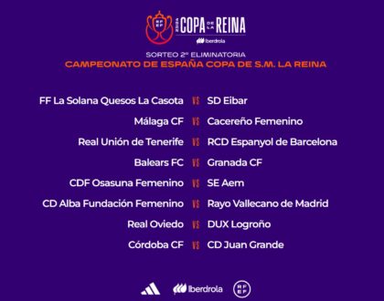 El Real Unión de Tenerife se enfrentará al RCD Espanyol en la 2ª ronda de la Copa de la Reina