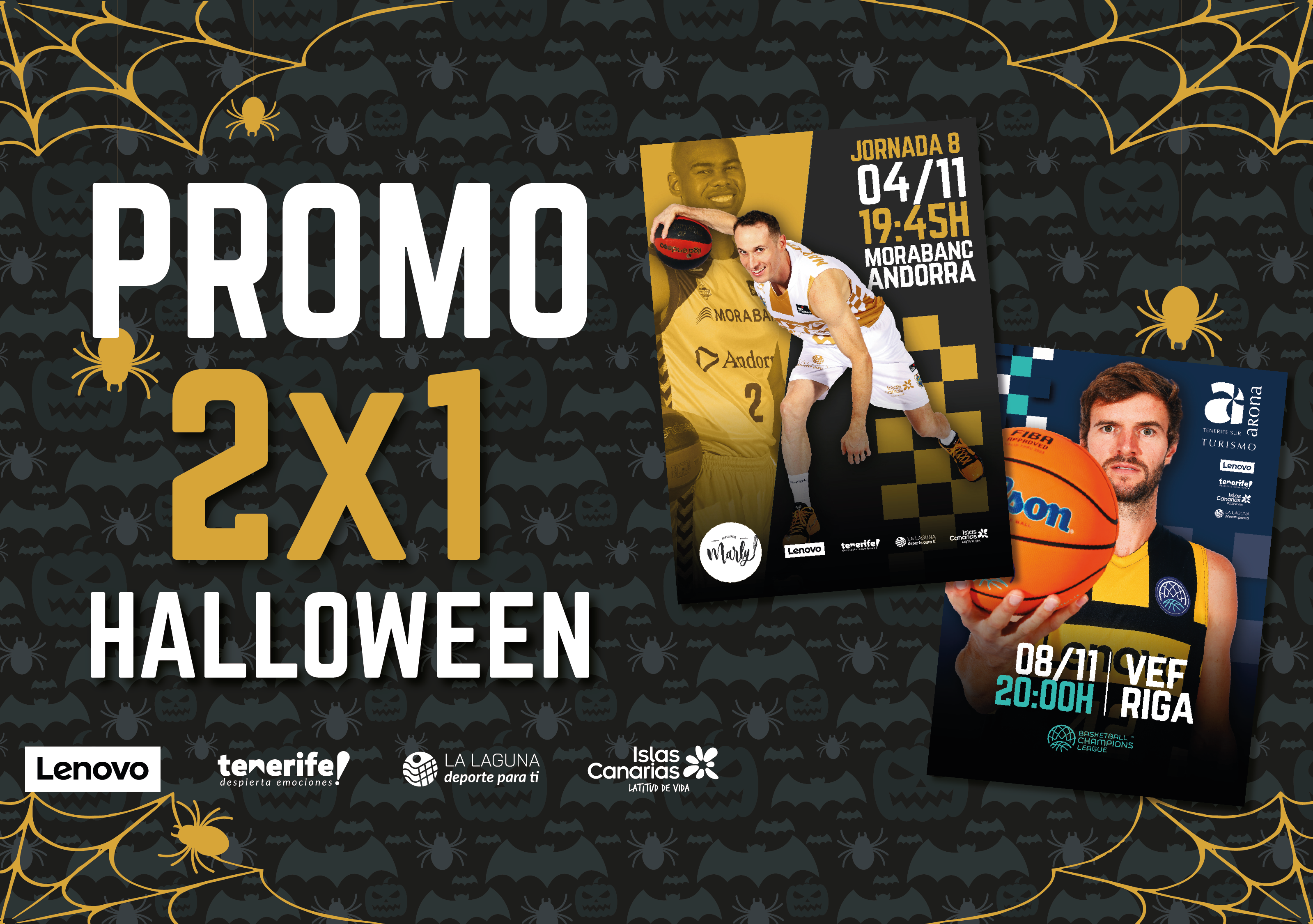 El Lenovo Tenerife lanzará este domingo la promo 'Halloween 2x1'