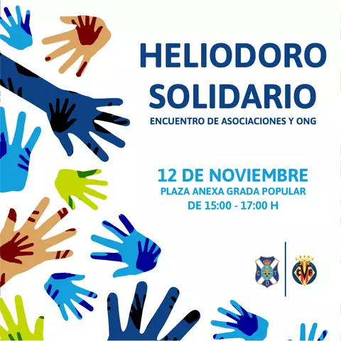 Vuelve #HeliodoroSolidario este domingo en la previa del Tenerife-Villarreal B